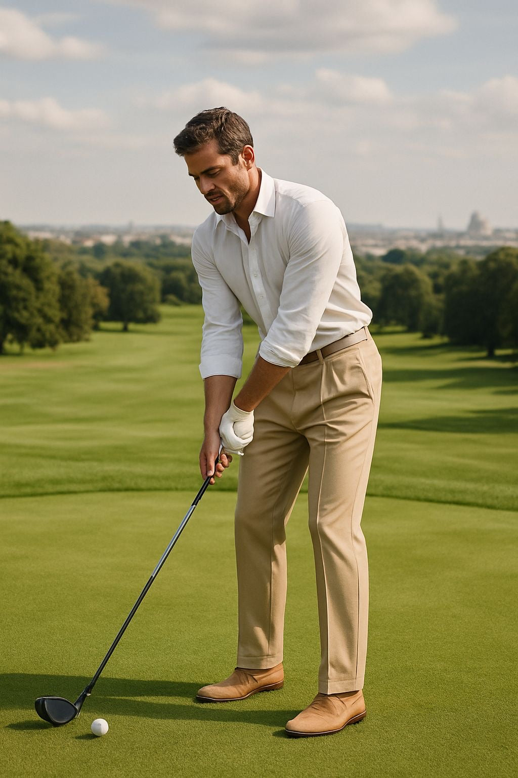 Classic Straight-Leg Cropped Trousers - Choose By Portugal