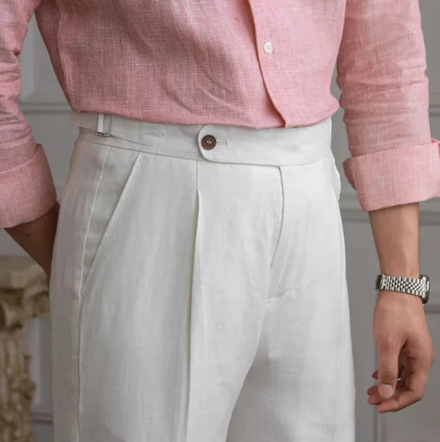 Men's Linen Casual Trousers - Choose By Portugal