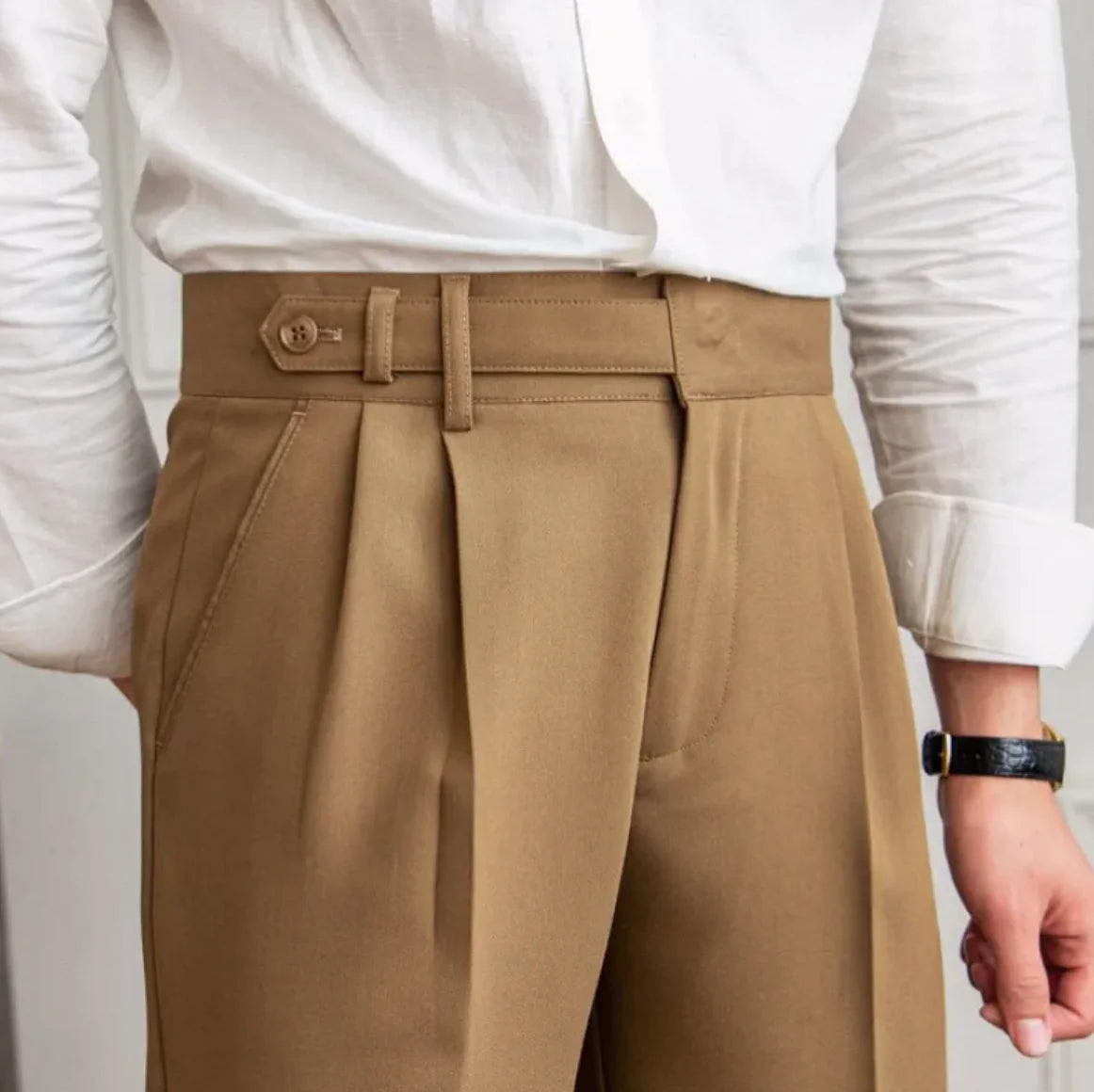 Classic Straight-Leg Cropped Trousers - Choose By Portugal