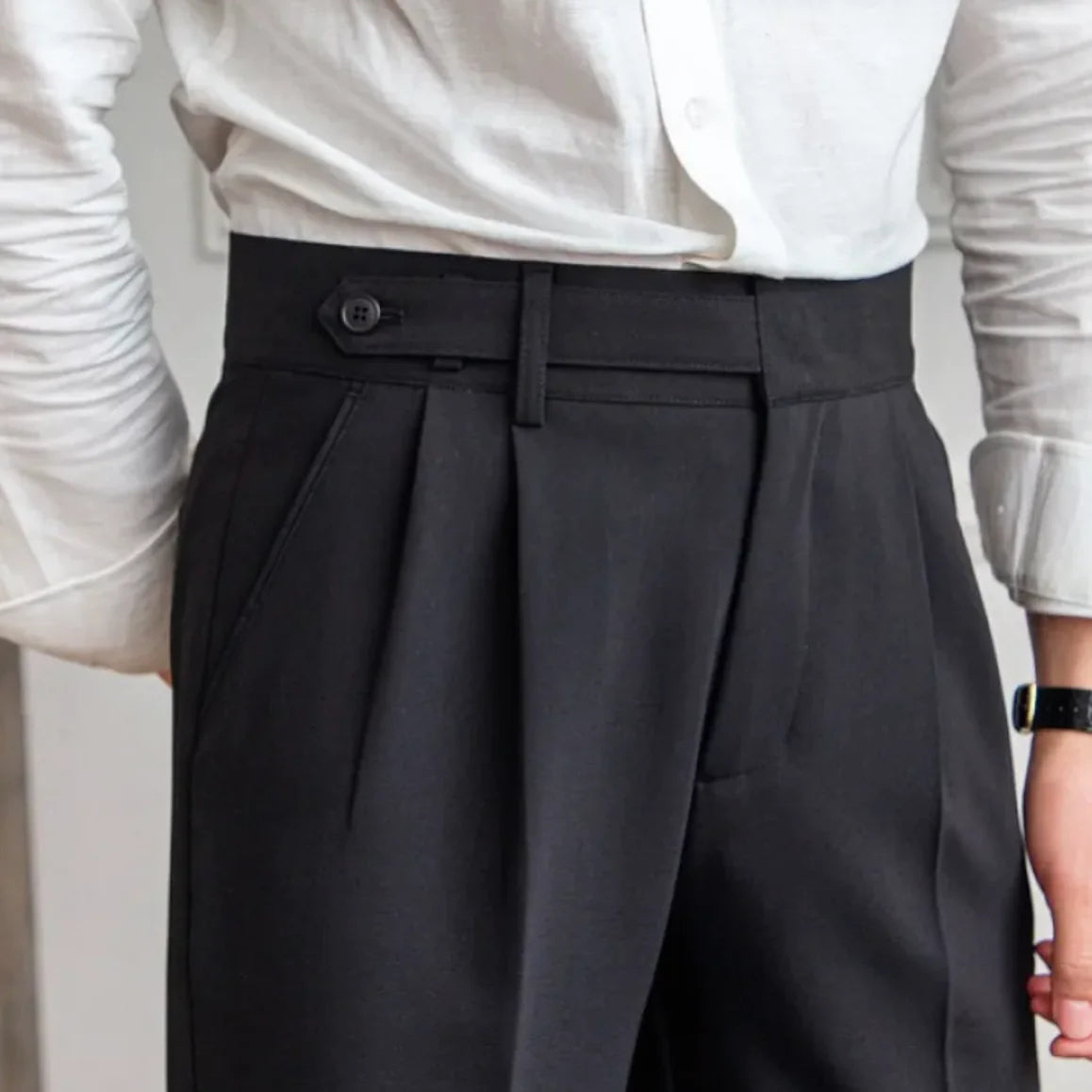 Classic Straight-Leg Cropped Trousers - Choose By Portugal