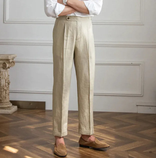 Men's Linen Casual Trousers - Choose By Portugal