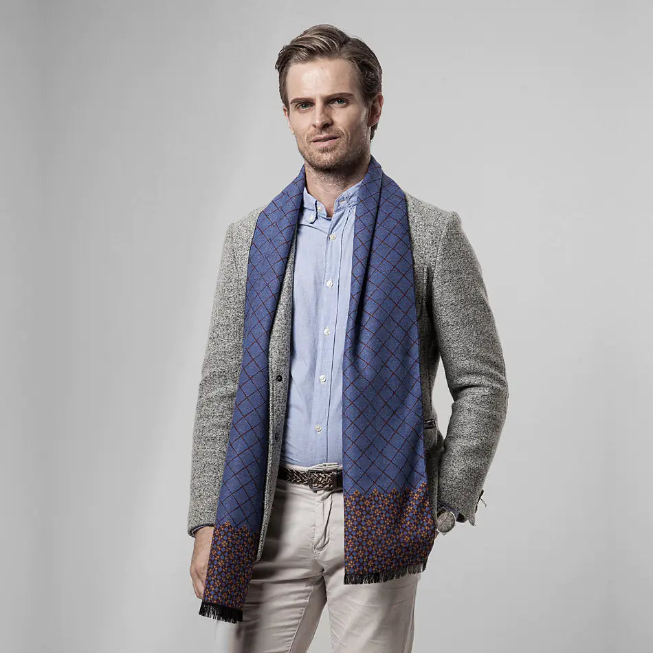 Classic Plaid Scarf for Men - Warm and Stylish