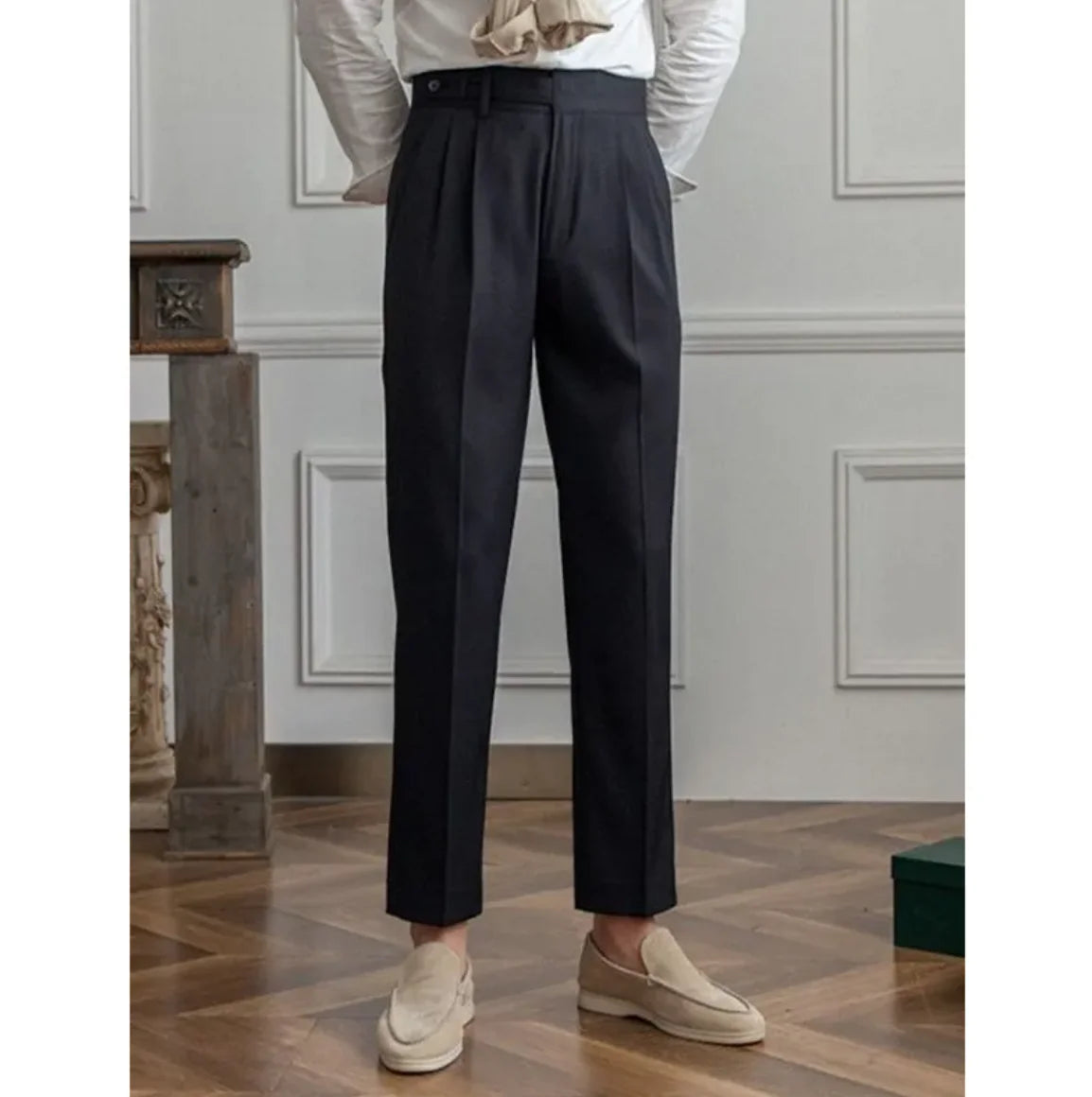 Classic Straight-Leg Cropped Trousers - Choose By Portugal