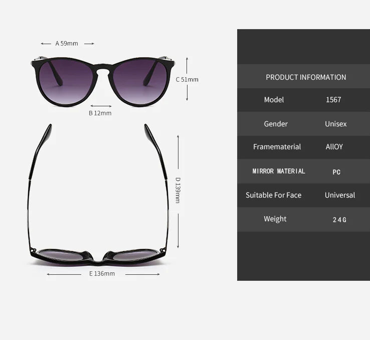 Classic Retro Sunglasses - Choose By Portugal