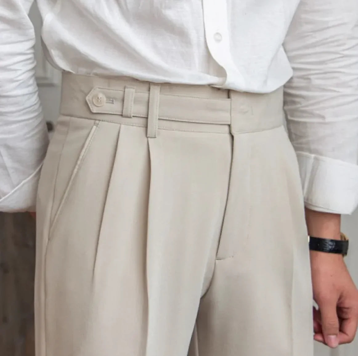 Classic Straight-Leg Cropped Trousers - Choose By Portugal