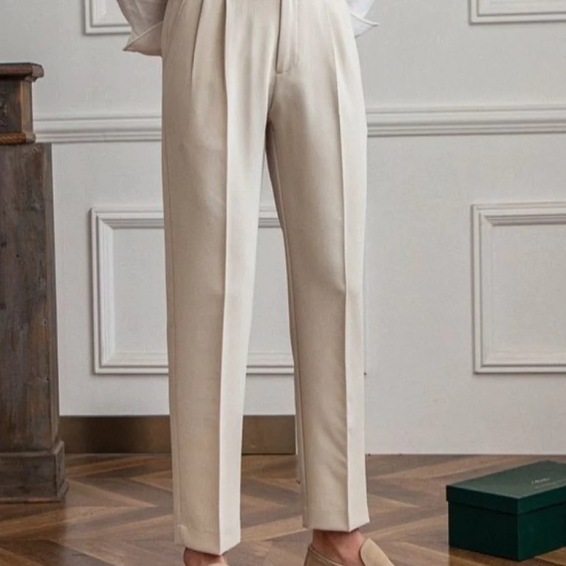 Classic Straight-Leg Cropped Trousers - Choose By Portugal