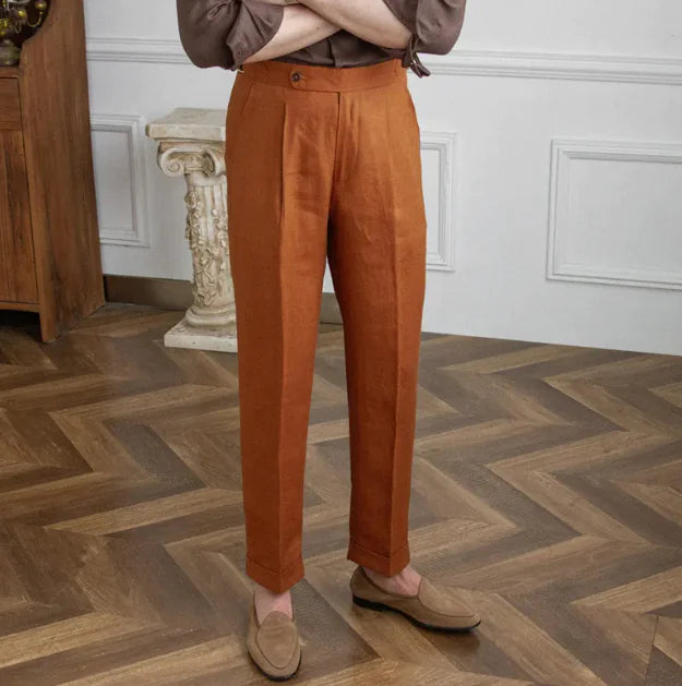 Men's Linen Casual Trousers - Choose By Portugal